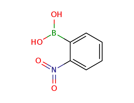 Molecular Structure of 5570-19-4 (2-Nitrophenylboronic acid)