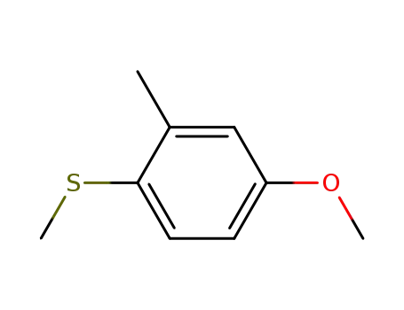 Molecular Structure of 22583-04-6 (4-METHOXY-2-METHYL-1-METHYLSULFANYL-BENZENE)