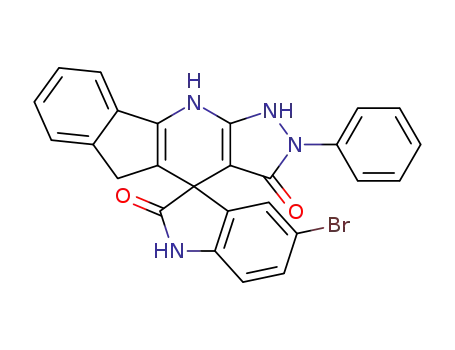 5'-bromo-2-phenyl-1,2,5,10-tetrahydro-3H-spiro[indeno[1,2-b]pyrazolo[4,3-e]pyridine-4,3'-indoline]-2',3-dione