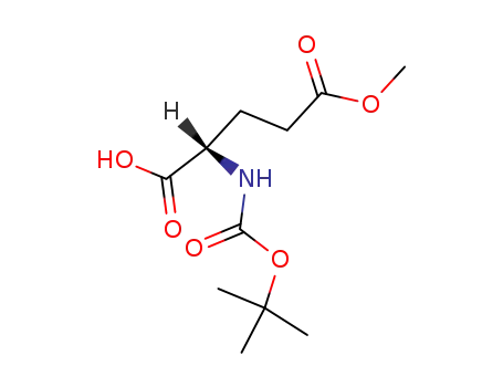 Molecular Structure of 45214-91-3 (BOC-GLU(OME)-OH)