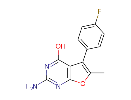 2-amino-5-(4-fluorophenyl)-6-methylfuro[2,3-d]pyrimidin-4-ol