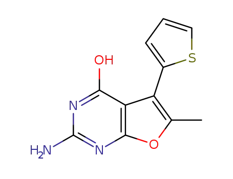 2-amino-6-methyl-5-(thiophen-2-yl)furo[2,3-d]pyrimidin-4-ol