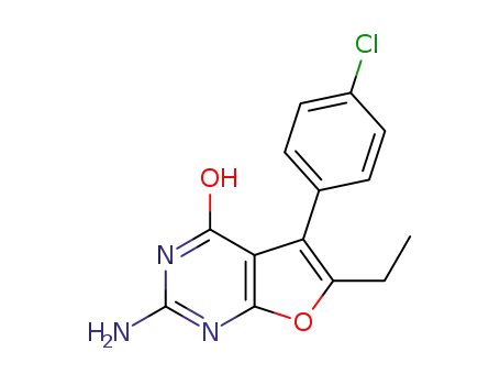 2-amino-5-(4-chlorophenyl)-6-ethylfuro[2,3-d]pyrimidin-4-ol