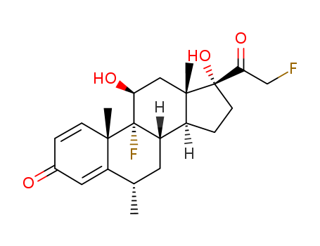 Pregna-1,4-diene-3,20-dione,9,21-difluoro-11,17-dihydroxy-6-methyl-, (6a,11b)- (9CI) cas  359-80-8
