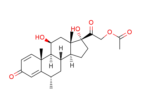 Molecular Structure of 53-36-1 (Methylprednisolone acetate)