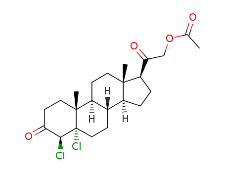 21-acetoxy-4β,5-dichloro-5α-pregnane-3,20-dione