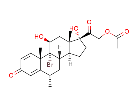 (6alpha,11beta)-9-bromo-11,17-dihydroxy-6-methyl-3,20-dioxopregna-1,4-dien-21-yl acetate