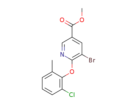 methyl 5-bromo-6-(2-chloro-6-methylphenoxy)nicotinate