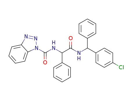 2-[(1H-1,2,3-benzotriazole-1-carbonyl)amino]-N-[(4-chlorophenyl)(phenyl)methyl]-2-phenylacetamide