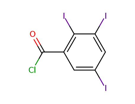 Molecular Structure of 42860-33-3 (2,3,5-TRIIODO-BENZOYL CHLORIDE)