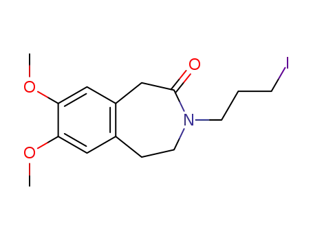 7,8-dimethoxy-3-(3-iodopropyl)-1,3,4,5-tetrahydro-2H-3-benzazepin-2-one