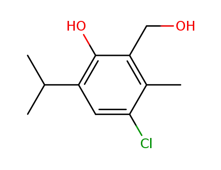 3-chloro-6-hydroxy-5-isopropyl-2-methyl-benzyl alcohol