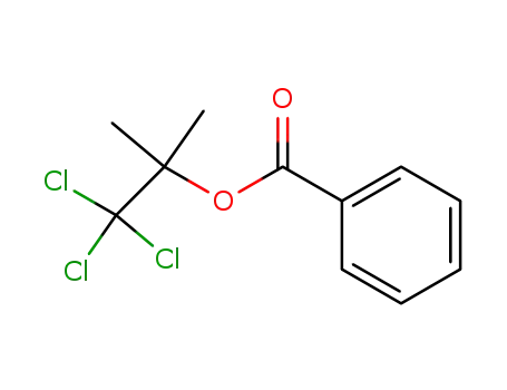Molecular Structure of 59992-07-3 (1,1,1-trichloro-2-methylpropan-2-yl benzoate)