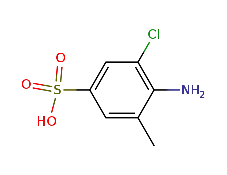 Molecular Structure of 6387-14-0 (6-amino-5-chlorotoluene-3-sulphonic acid)