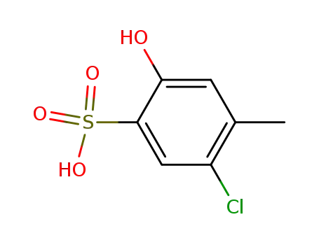 Molecular Structure of 40677-43-8 (Benzenesulfonic acid, 5-chloro-2-hydroxy-4-methyl-)