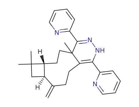 (6aR,8aS)-4a,7,7-trimethyl-9-methylene-1,4-di(pyridin-2-yl)-4a,5,6, 6a,7,8,8a,9,10,11-decahydro-2H-cyclobuta[5,6]cyclonona[1,2-d]pyridazine