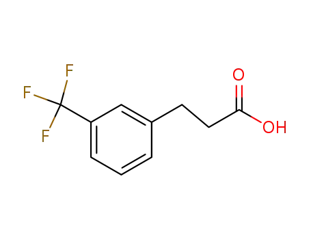 Molecular Structure of 585-50-2 (3-(3-Trifluoromethylphenyl)propionic acid)