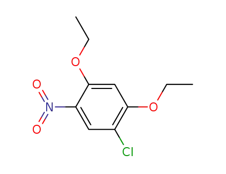 Molecular Structure of 130474-89-4 (Benzene, 1-chloro-2,4-diethoxy-5-nitro-)