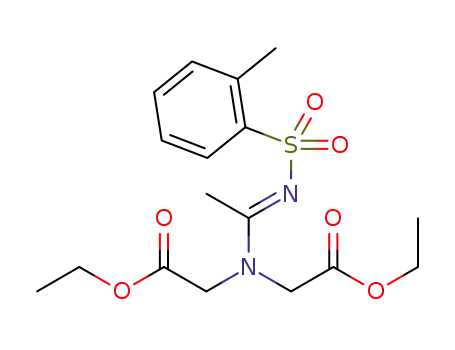 diethyl 2,2'-((1-((o-tolylsulfonyl)imino)ethyl)azanediyl)(E)-diacetate