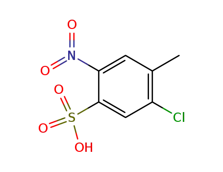 Molecular Structure of 6973-13-3 (2-chloro-5-nitrotoluene-4-sulphonic acid)