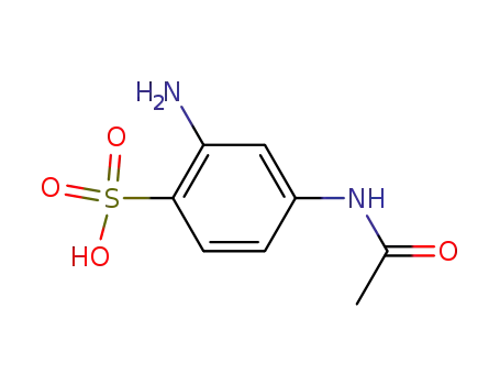 Molecular Structure of 88-64-2 (4-Acetamido-2-aminobenzenesulfonic acid)