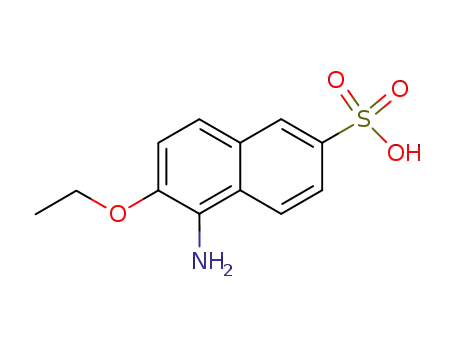 Molecular Structure of 118-28-5 (5-amino-6-ethoxynaphthalene-2-sulphonic acid)