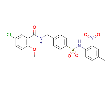 5-chloro-2-methoxy-N-[(N-2-nitro-4-methylphenyl-4-sulfamoyl)benzyl]benzamide