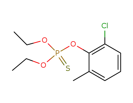 thiophosphoric acid O,O'-diethyl ester-O''-(2-chloro-6-methyl-phenyl ester)