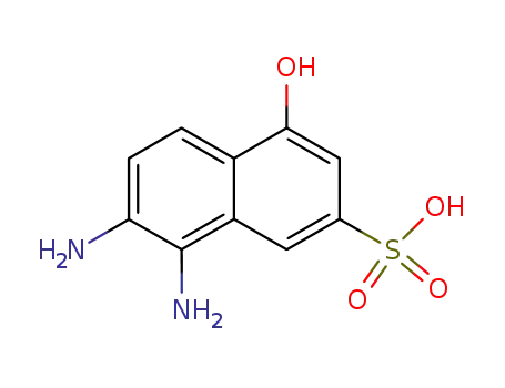 Molecular Structure of 88247-02-3 (2-Naphthalenesulfonic acid, 7,8-diamino-4-hydroxy-)