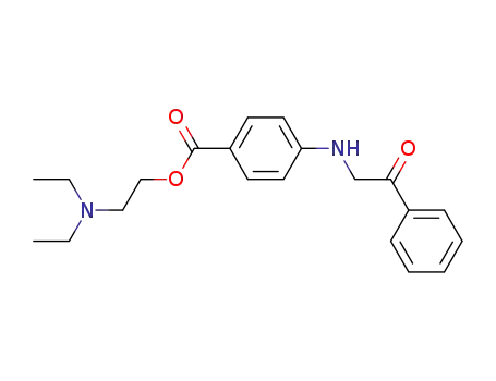 4-phenacylamino-benzoic acid-(2-diethylamino-ethyl ester)