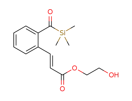 2-hydroxyethyl (E)-3-(2-((trimethylsilyl)carbonyl) phenyl)acrylate