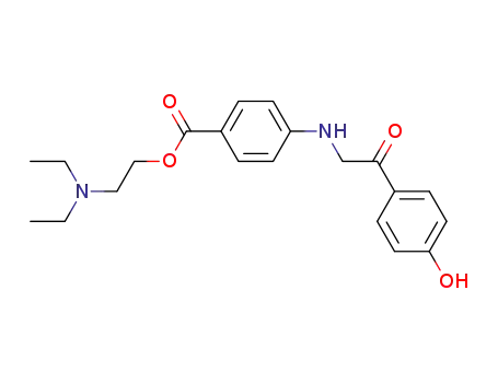 4-(4-hydroxy-phenacylamino)-benzoic acid-(2-diethylamino-ethyl ester)