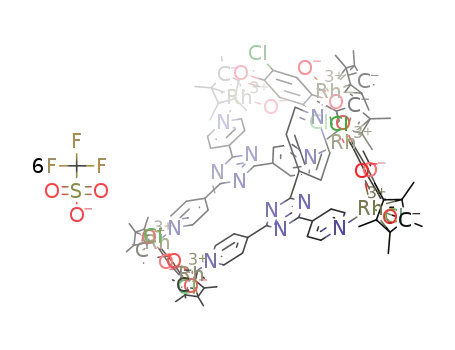 [Cp*6Rh6(μ-chloranilic acid2-)3(2,4,6-tri(4-pyridyl)-s-1,3,5-triazine)2](OTf)6