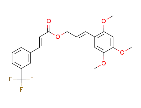 (E)-3-(2,4,5-trimethoxyphenyl)allyl (E)-3-(3-(trifluoromethyl)phenyl)acrylate