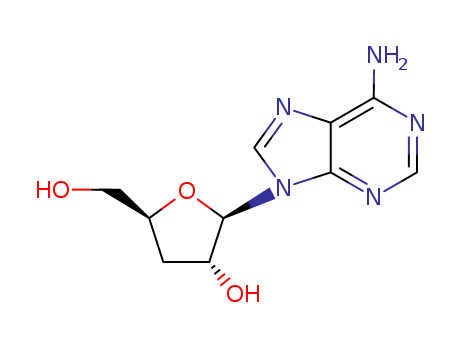 73-03-0,Cordycepin,Cordycepin(6CI,7CI);3'-Deoxyadenosine;9-(3-Deoxy-b-D-ribofuranosyl)adenine;9-Cordyceposidoadenine;9H-Purin-6-amine, 9-(3-deoxy-b-D-erythro-pentofuranosyl)-;Cordycepine;b-D-erythro-Pentofuranoside,adenine-9 3-deoxy-;