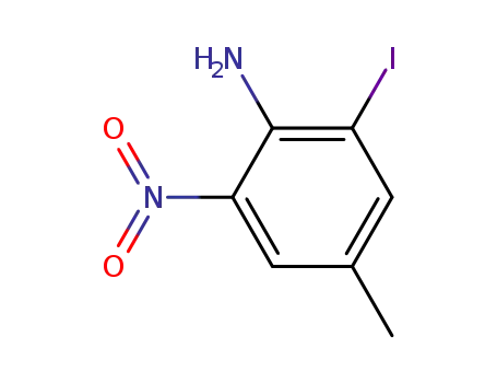 2-amino-5-methyl-3-nitrophenyliodide