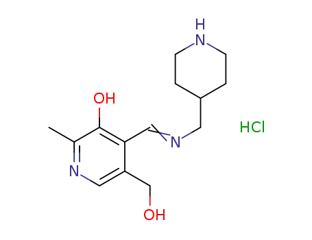 3-hydroxy-5-(hydroxymethyl)-2-methyl-4-{[(piperidin-4-ylmethyl)imino]methyl}pyridin-1-ium chloride