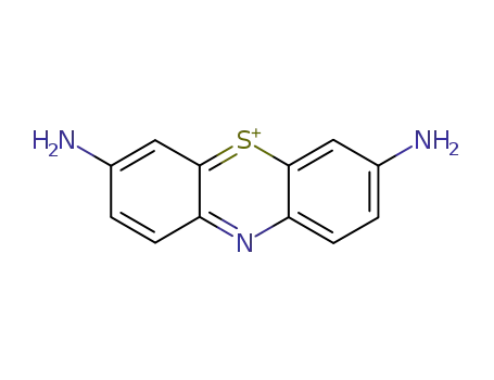 Molecular Structure of 26754-93-8 (3,7-diaminophenothiazin-5-ium)