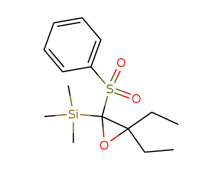 3,3-diethyl-2-phenylsulphonyl-2-trimethylsilyloxirane