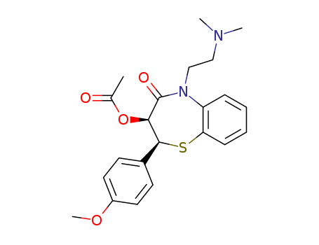 1,5-Benzothiazepin-4(5H)-one,3-(acetyloxy)-5-[2-(dimethylamino)ethyl]-2,3-dihydro-2-(4-methoxyphenyl)-,(2S,3S)-(42399-41-7 )