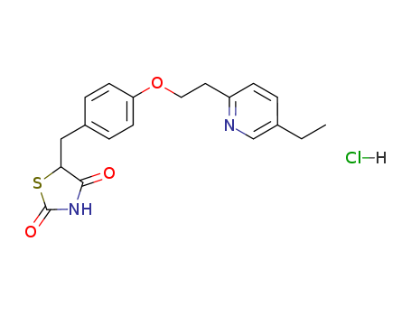 [5-[[4-[2-(5-Ethyl-2-pyridinyl)ethoxy]phenyl]methyl]-2,4-] thiazolidinedione hydrochloride