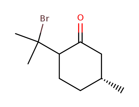 (5R)-2-(1-Bromo-1-methylethyl)-5-methylcyclohexanone