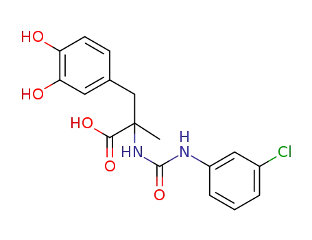2-(3-(3-chlorophenyl)ureido)-3-(3,4-dihydroxyphenyl)-2-methylpropanoic acid