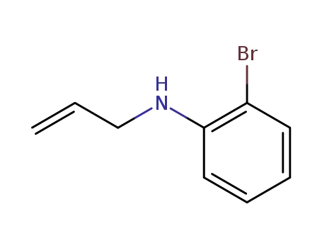 Molecular Structure of 73396-91-5 (Benzenamine, 2-bromo-N-2-propenyl-)