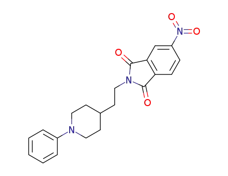 5-nitro-2-(2-(1-phenylpiperidin-4-yl)ethyl)isoindoline-1,3-dione