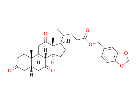 3,4-methylenedioxybenzyl 3,7,12-trioxocholanoate