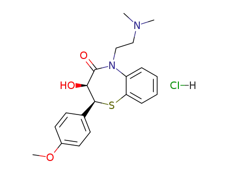 Molecular Structure of 75472-91-2 (DESACETYL DILTIAZEM HCL)