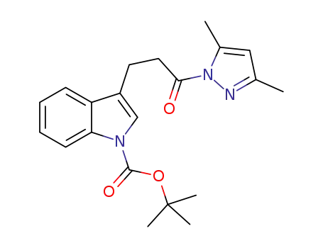 1-(3,5-dimethyl-1H-pyrazol-1-yl)-3-[N-(tert-butoxycarbonyl)-3-indolyl]-propan-1-one
