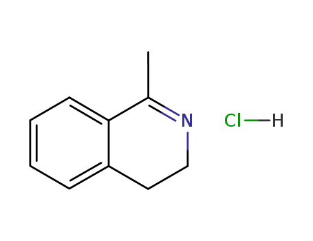 Molecular Structure of 26210-39-9 (1-METHYL-3,4-DIHYDROISOQUINOLINE HYDROCHLORIDE)
