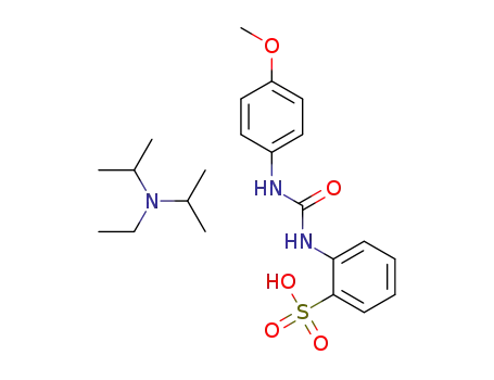 N-ethyl-N-isopropylpropan-2-aminium 2-(3-(4-methoxyphenyl)ureido)benzenesulfonate